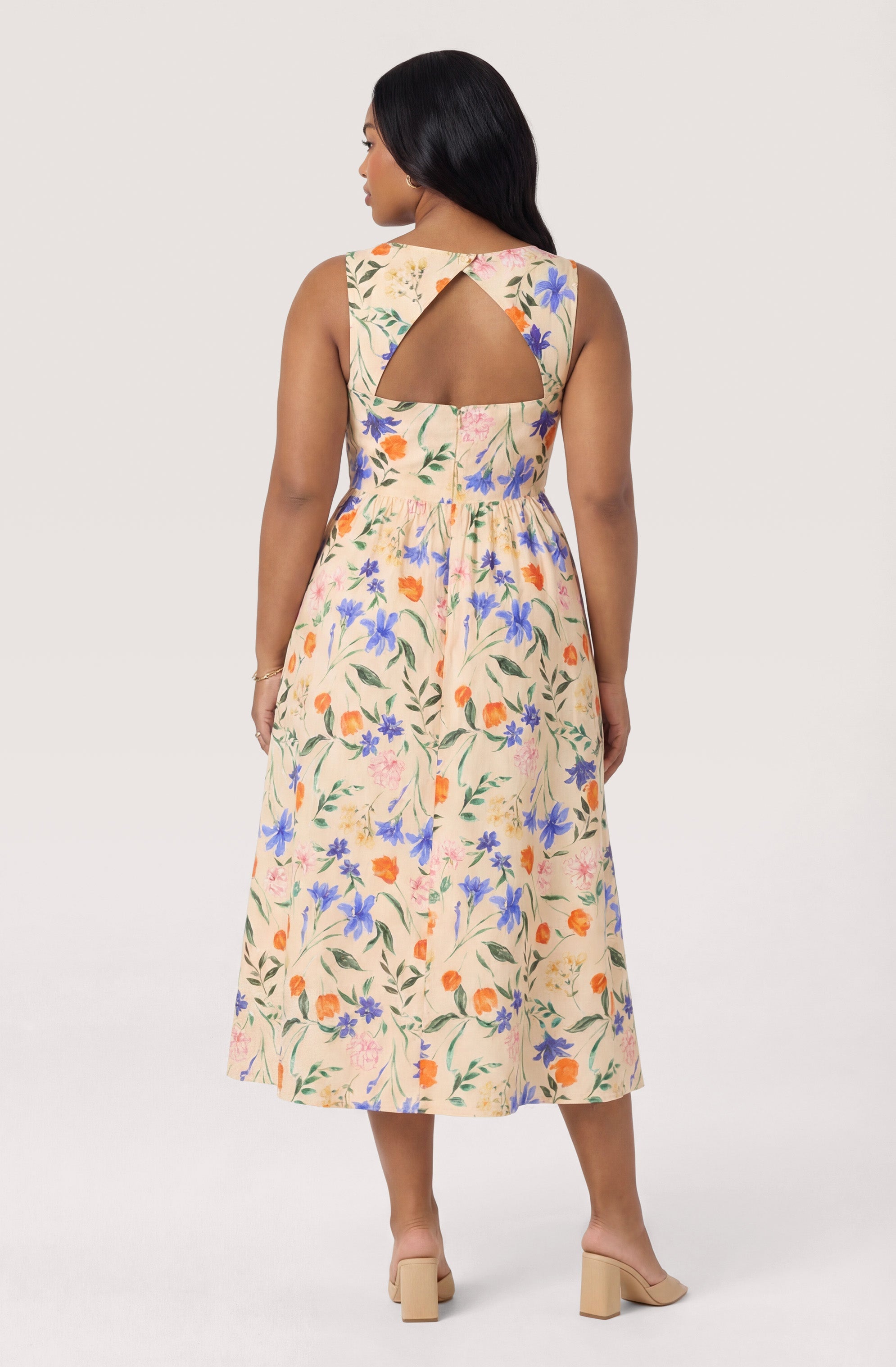 Beryl Garden Floral Midi Dress