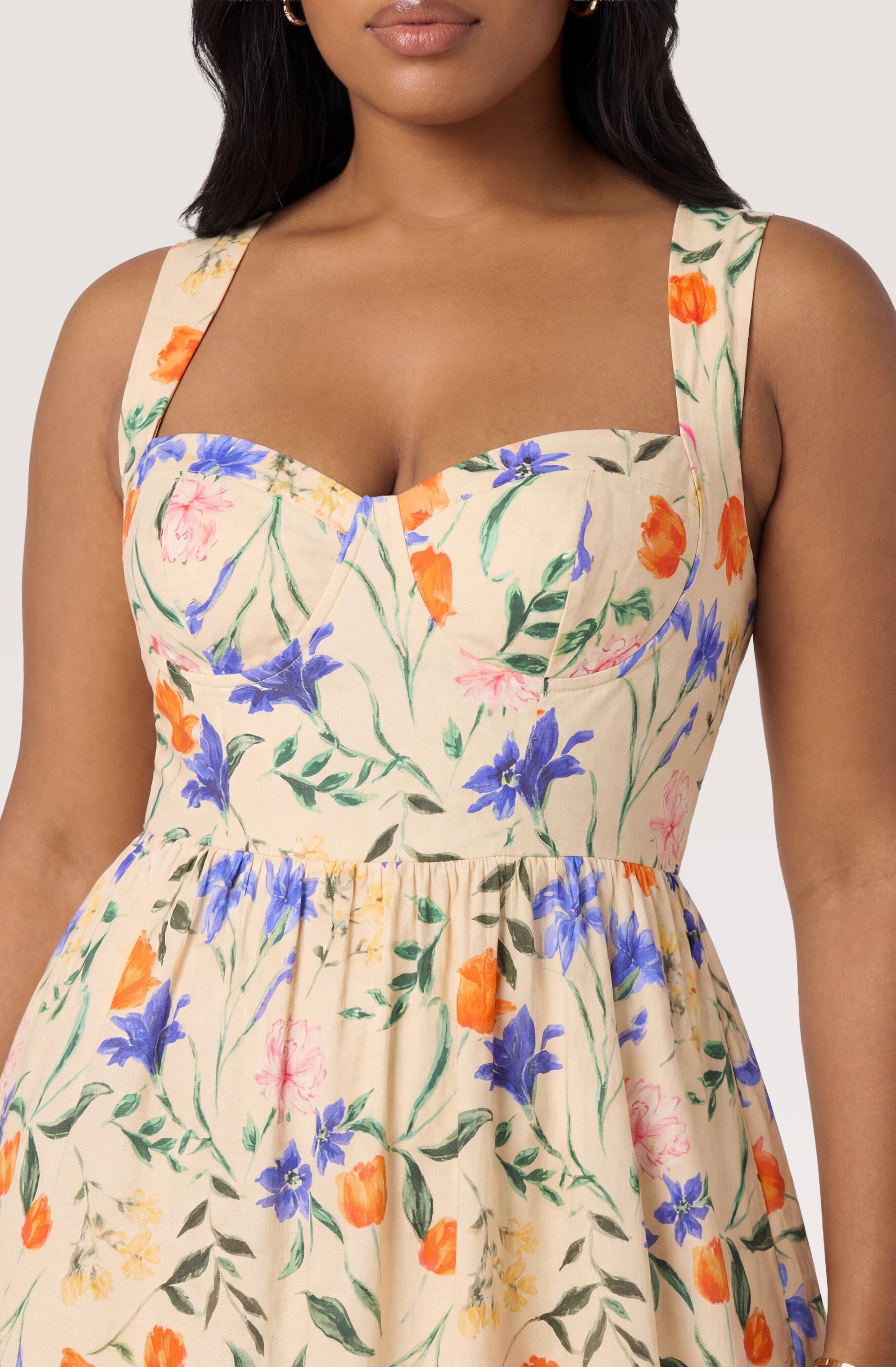 Beryl Garden Floral Midi Dress