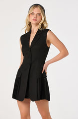 Gianna Sleeveless Blazer Mini Dress