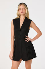 Gianna Sleeveless Blazer Mini Dress
