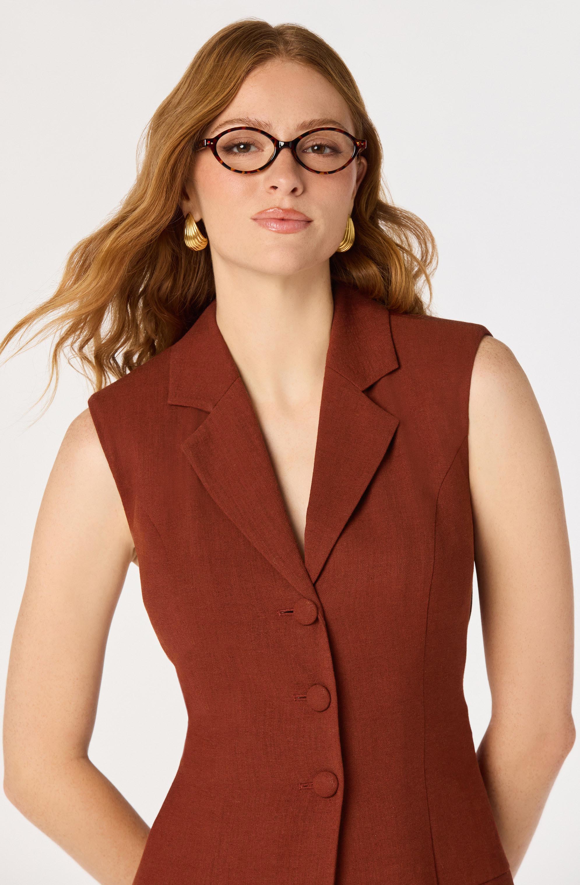 Gianna Sleeveless Blazer Mini Dress