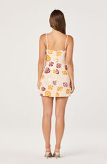 Abelia Sequined Floral Mini Dress