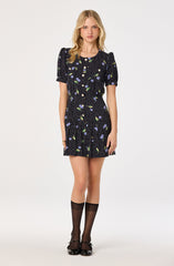 Brenlee Puff-Sleeve Mini Dress