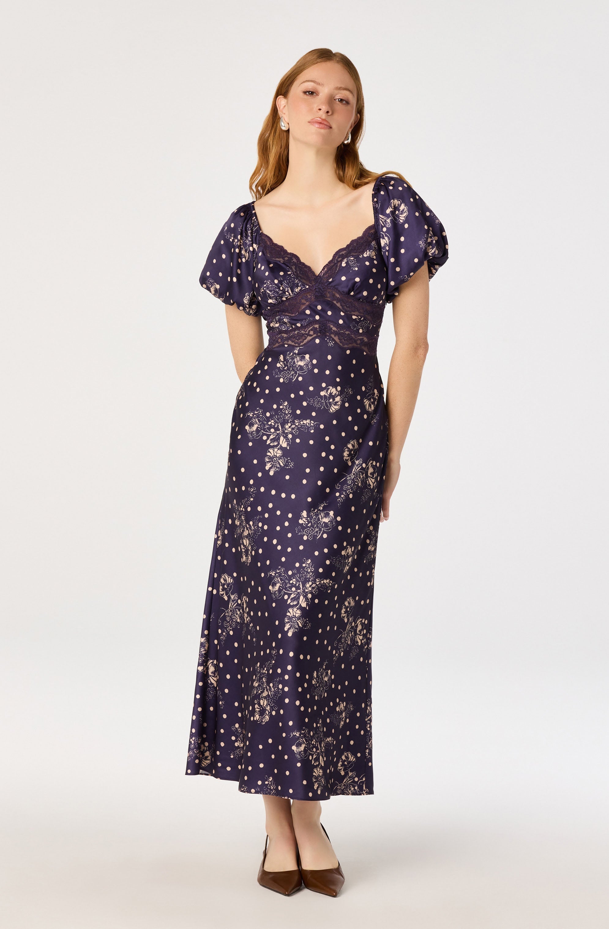 Carin Puff-Sleeve Dress