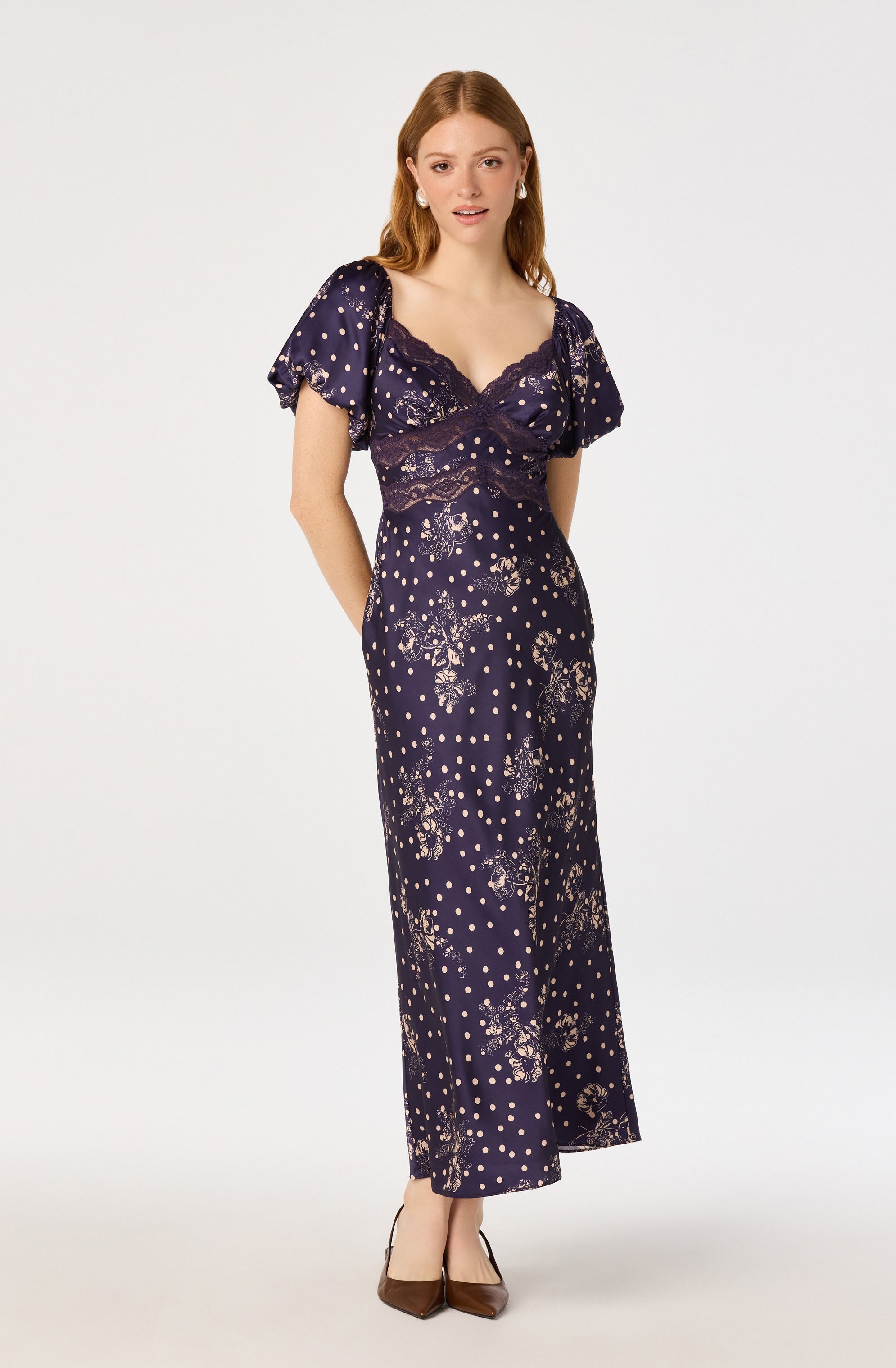 Carin Puff-Sleeve Dress