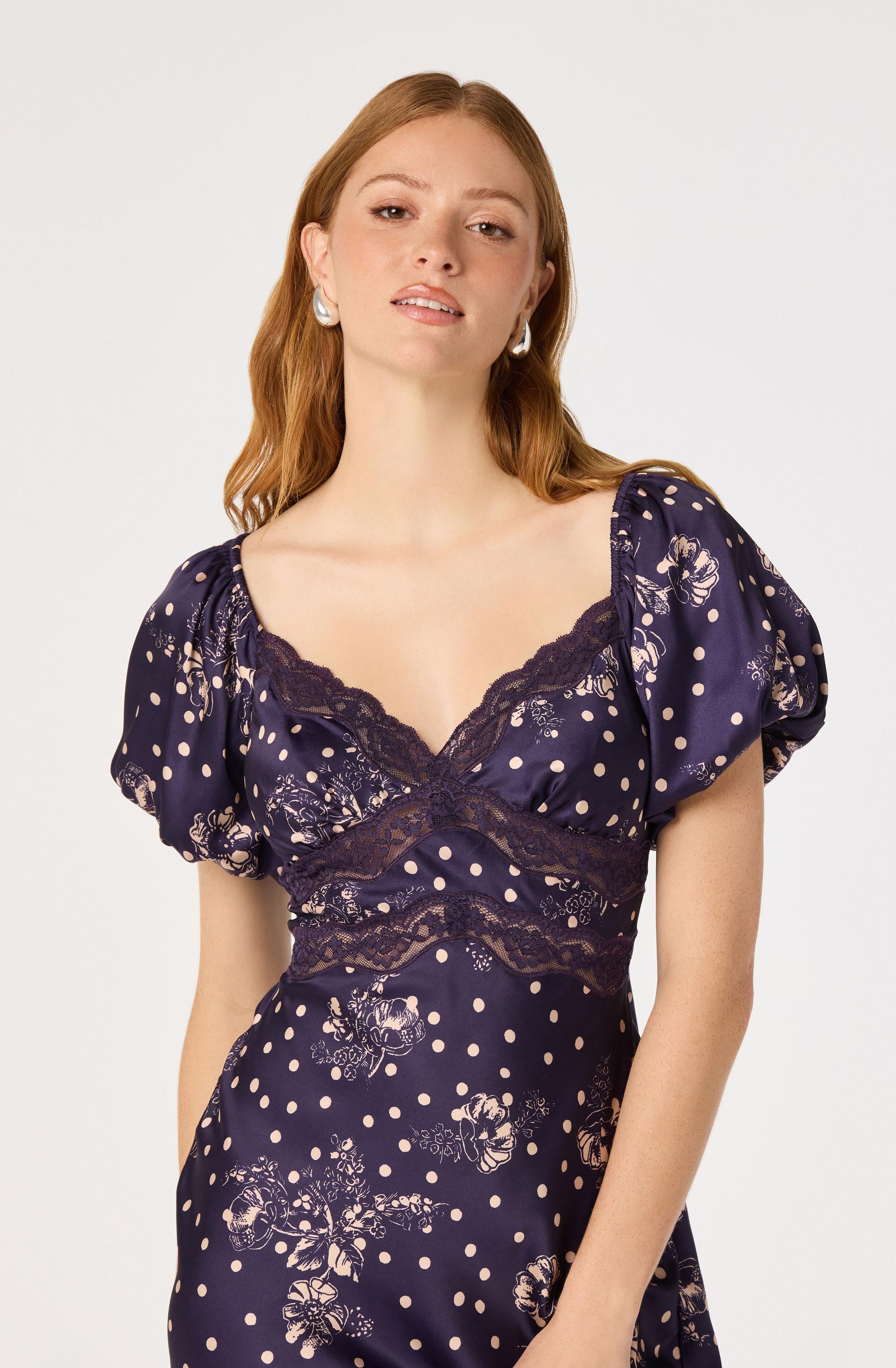 Carin Puff-Sleeve Dress