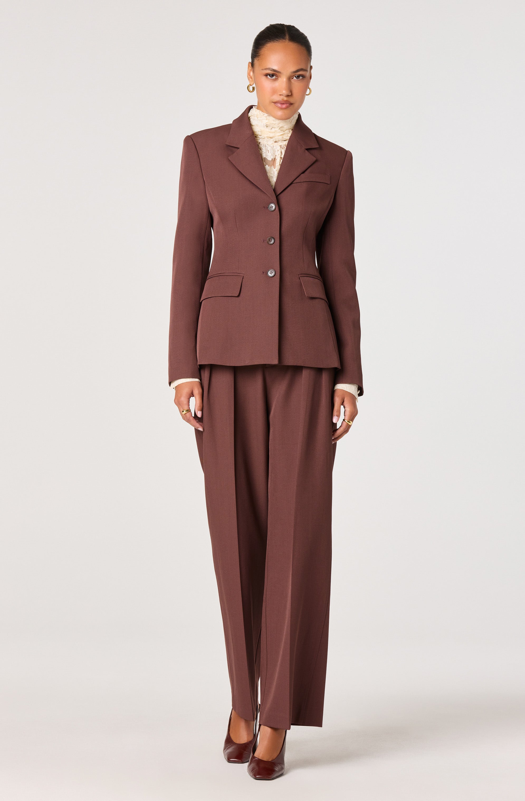 Faria Pleated Tailored Pants