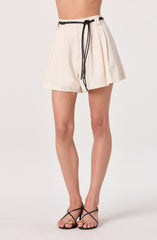 Atherton Pleated High-Rise Shorts