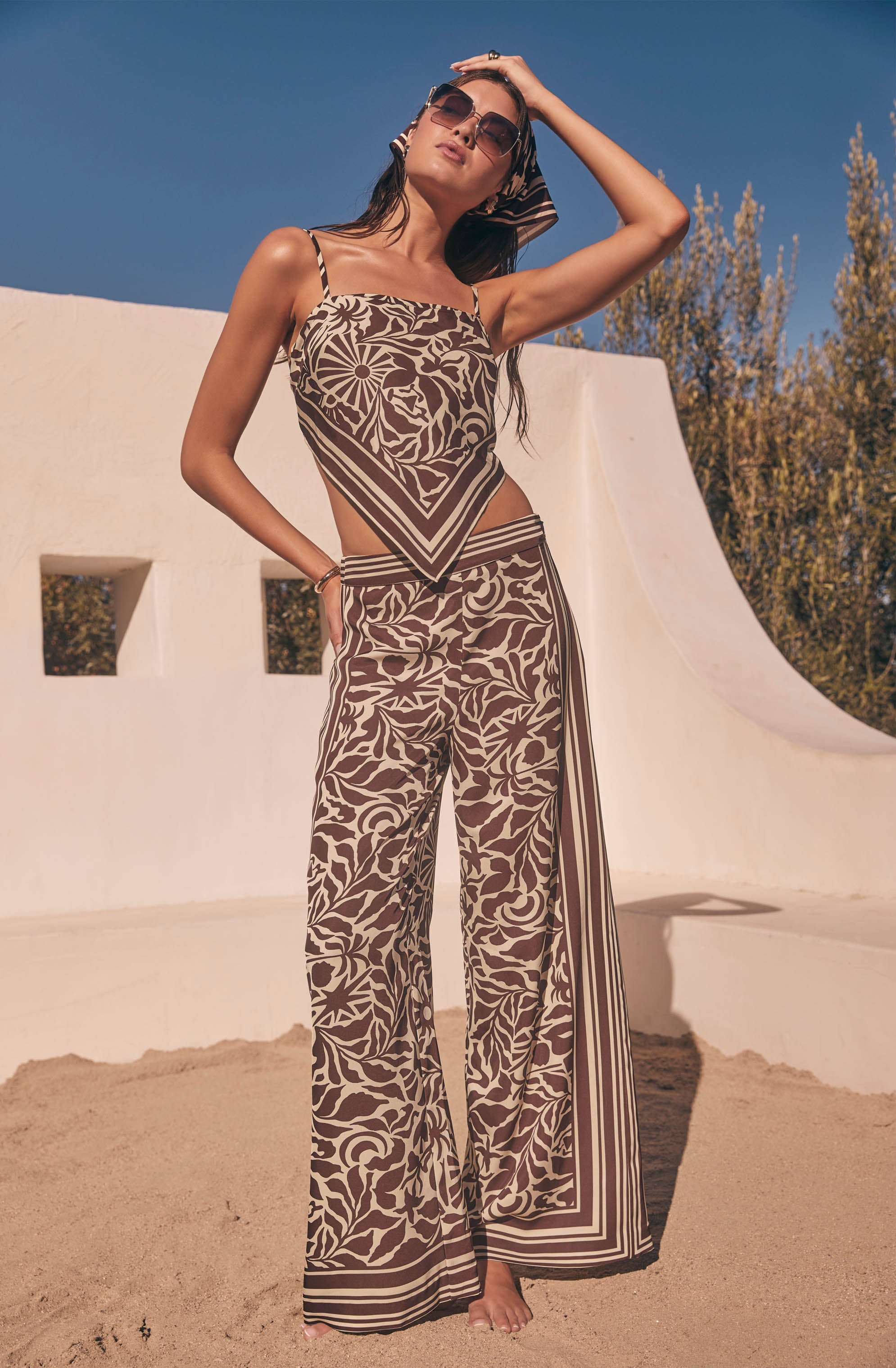 Eva High-Rise Wide Leg Pants