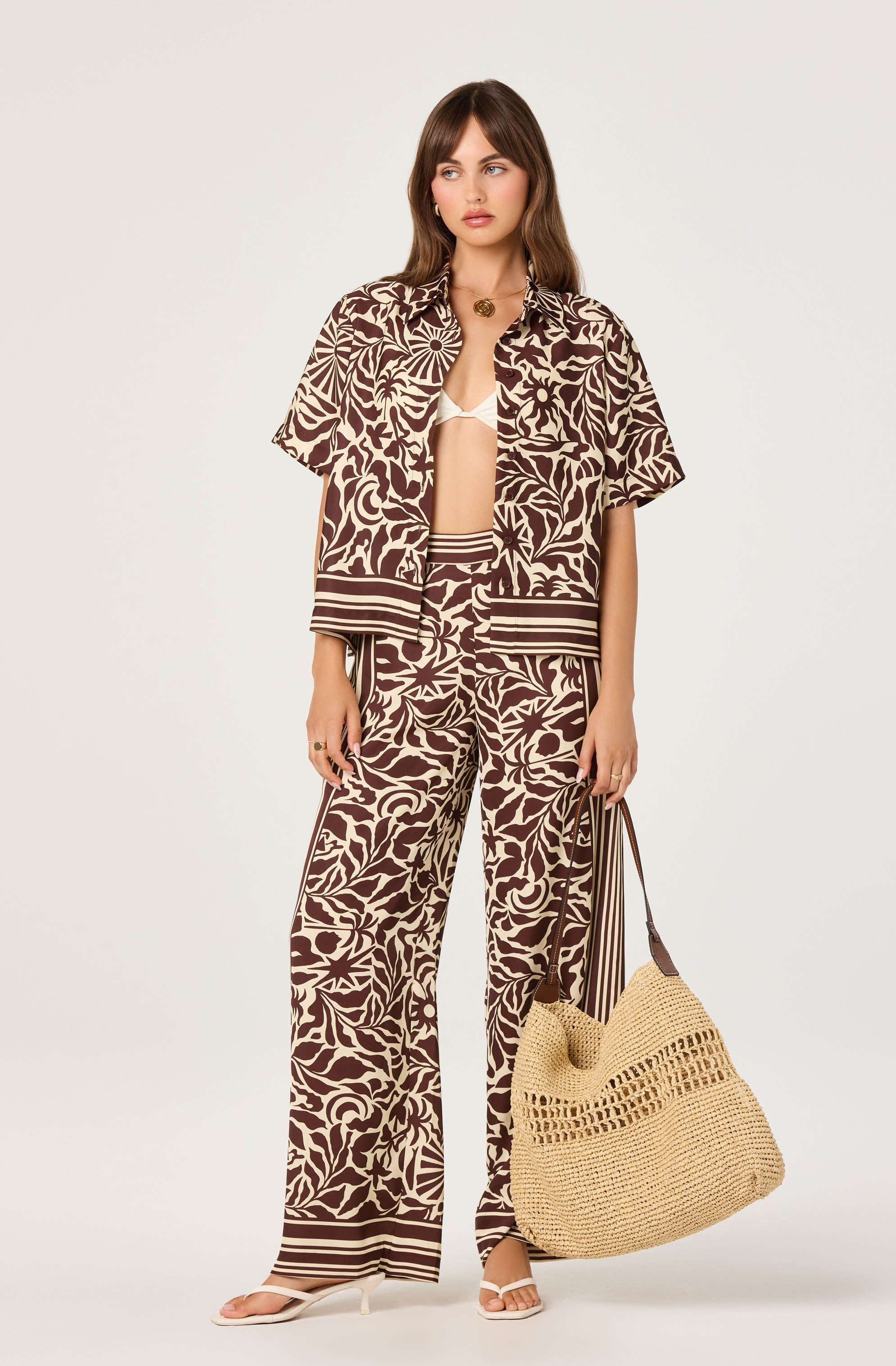 Eva High-Rise Wide Leg Pants
