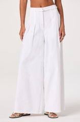 Aiden Pleated Wide-Leg Pants
