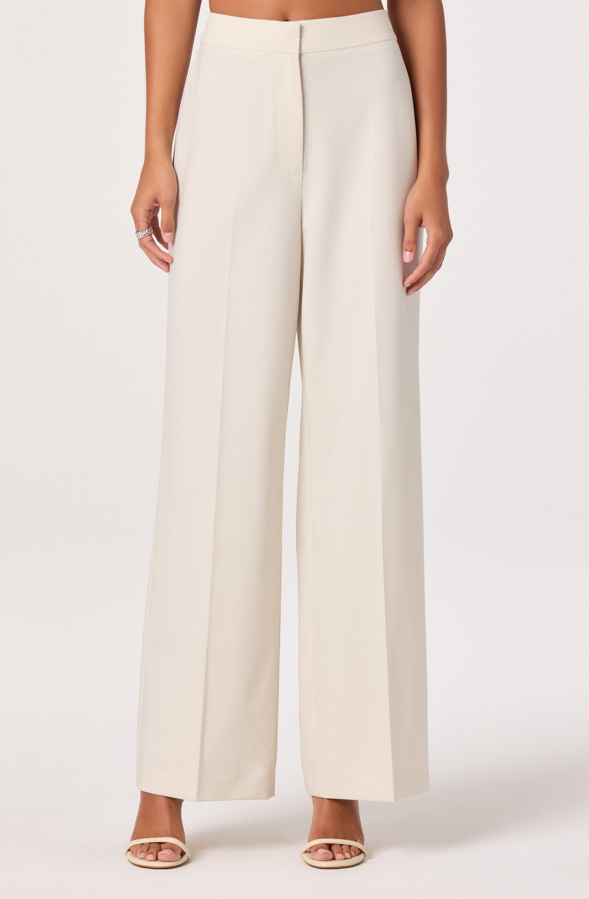 Cleone High-Rise Straight Leg Trousers