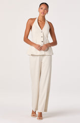 Cleone High-Rise Straight Leg Trousers