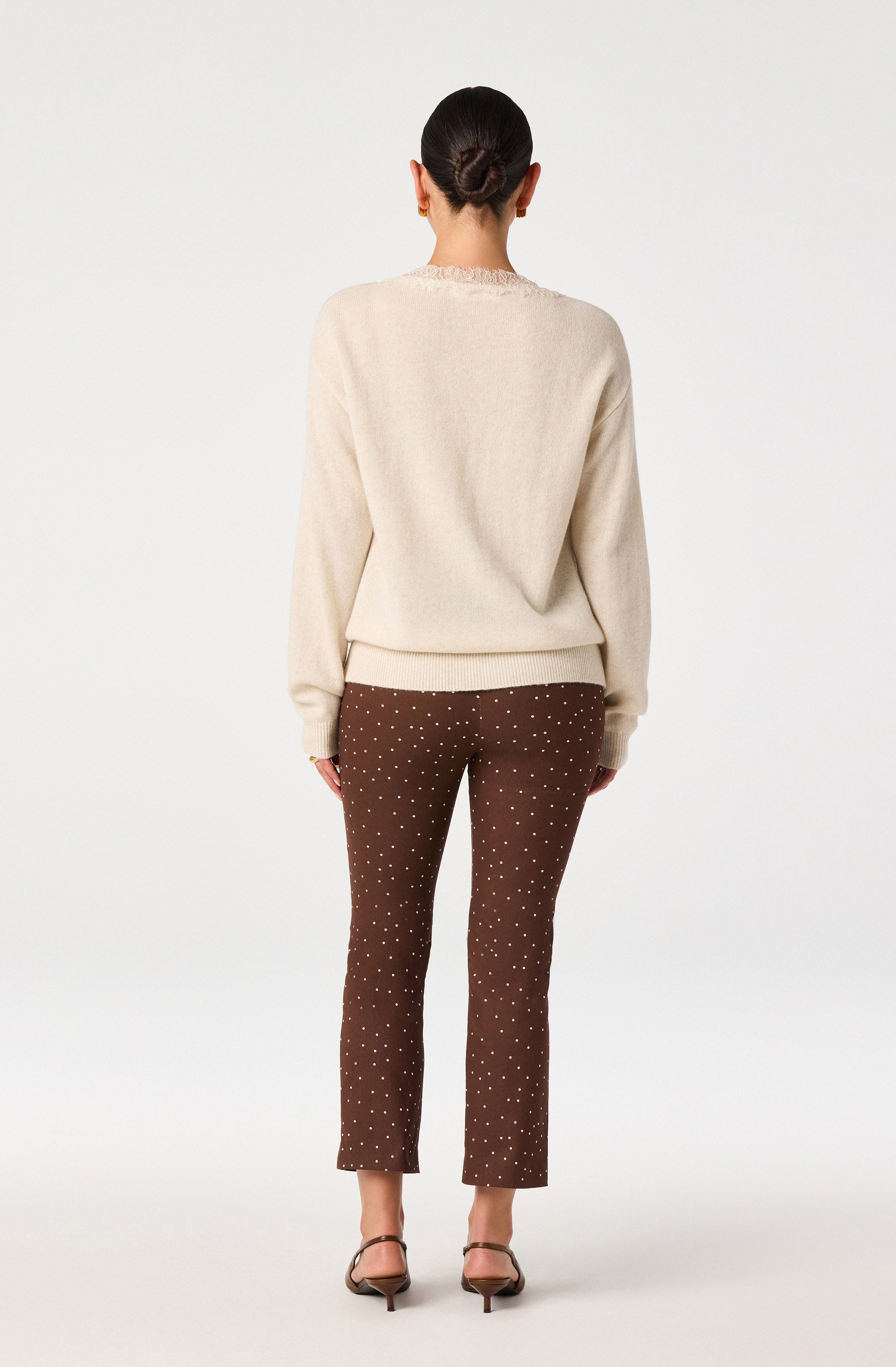 Alma Polka Dot Cropped Pants