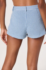 Arden Denim High-Rise Mini Shorts