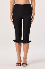 Amalie Ruffle Hem Capri Pants