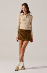 Doria Corduroy Mini Skirt