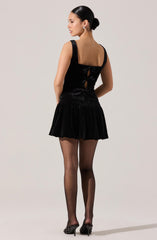 Jenika Velvet Drop Waist Skirt