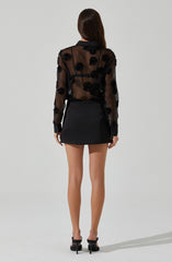 Jenessa Satin Mini Skirt