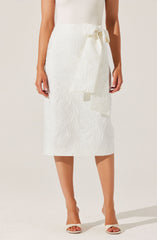 Jazmine Floral Jacquard Midi Skirt