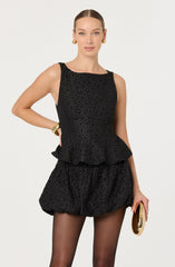 Alea Floral Textured Mini Skirt