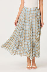 Fiori Pleated Maxi Skirt