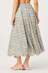 Fiori Pleated Maxi Skirt