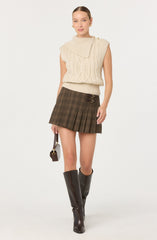 Chantel Pleated Mini Skirt