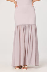 Aloyse Contrast Drop-Waist Maxi Skirt