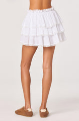 Genever Tiered Ruffle Mini Skirt