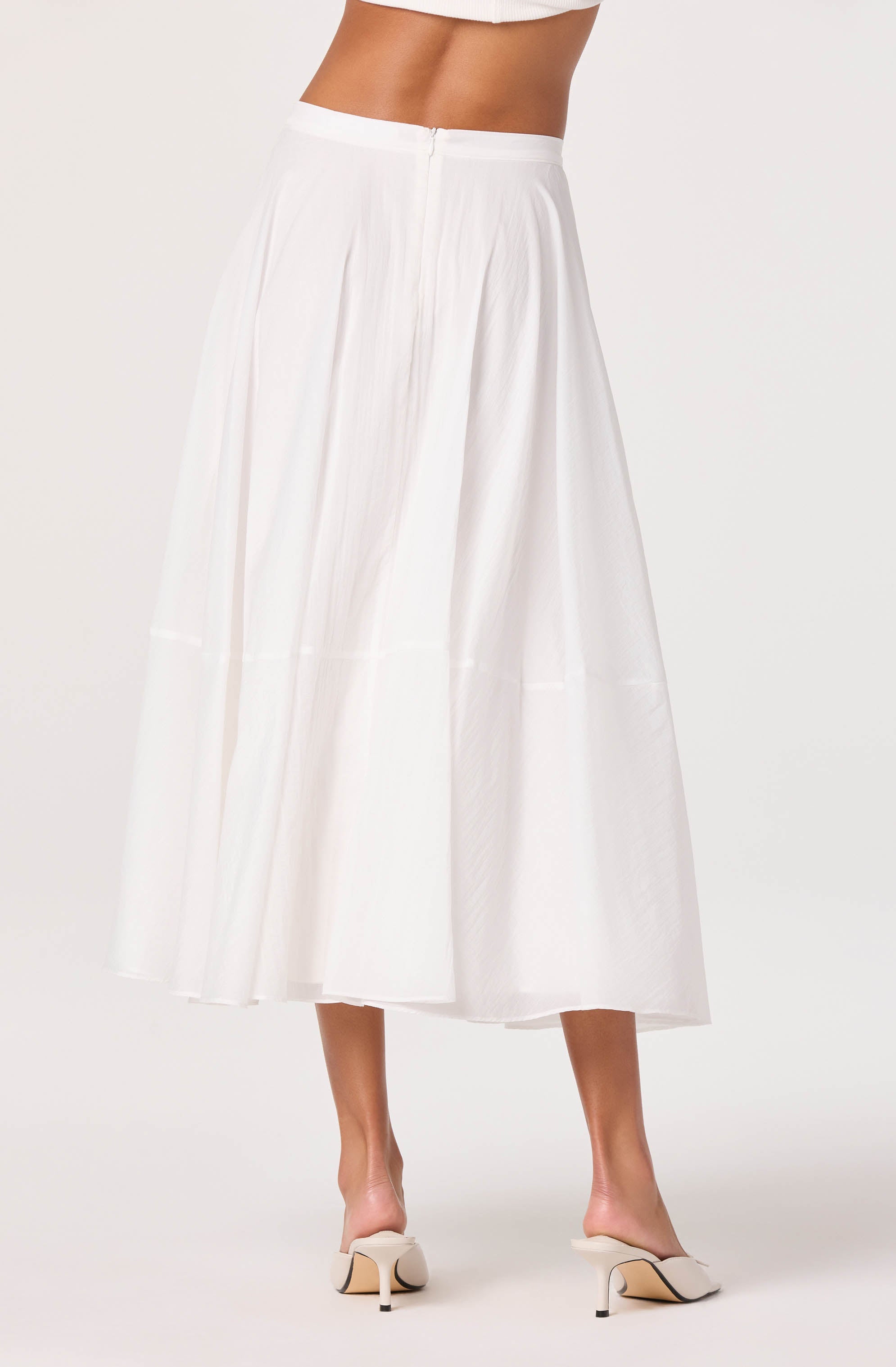 Grace Tiered A-Line Midi Skirt