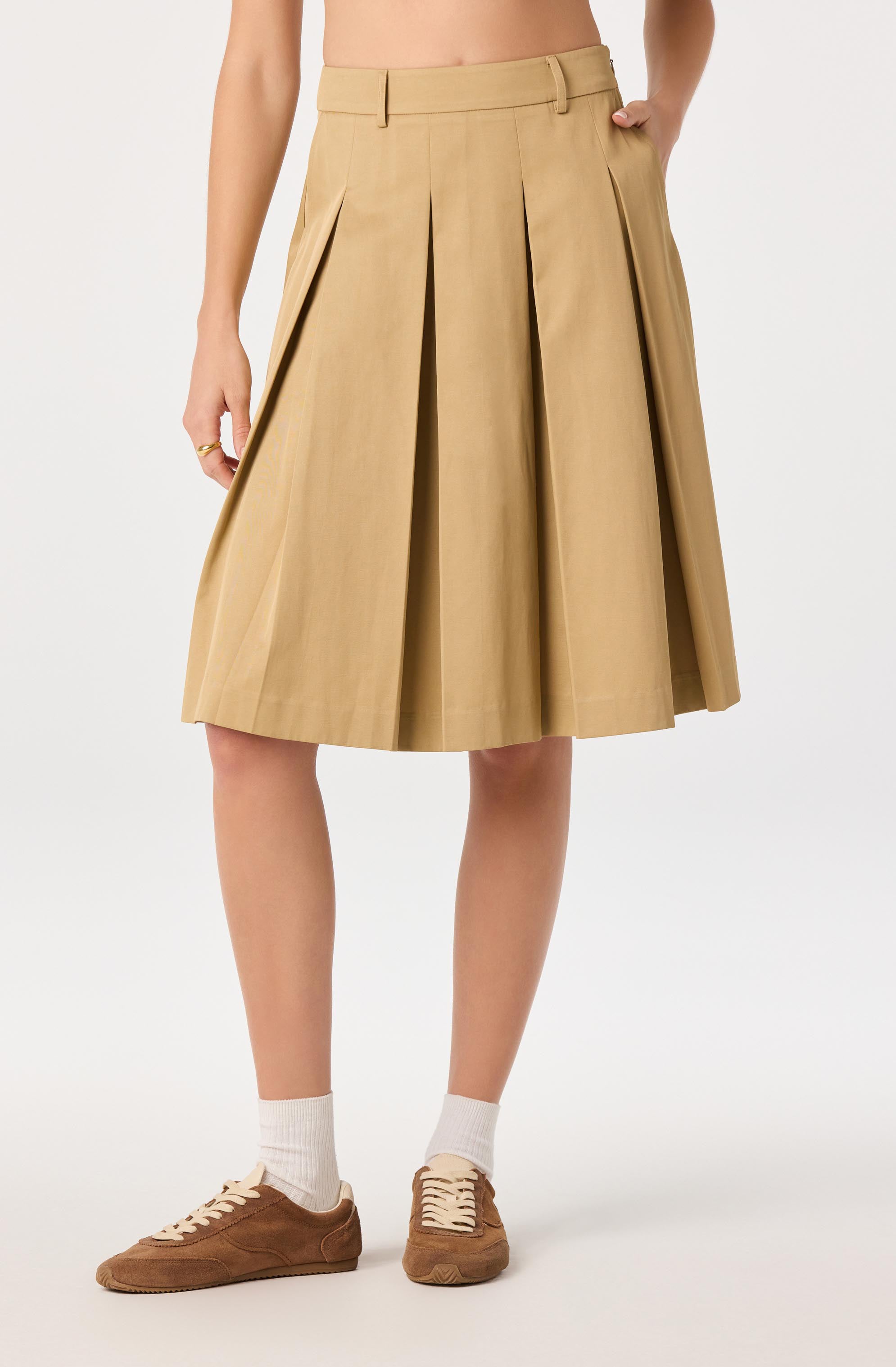 Alice Pleated Midi Skirt