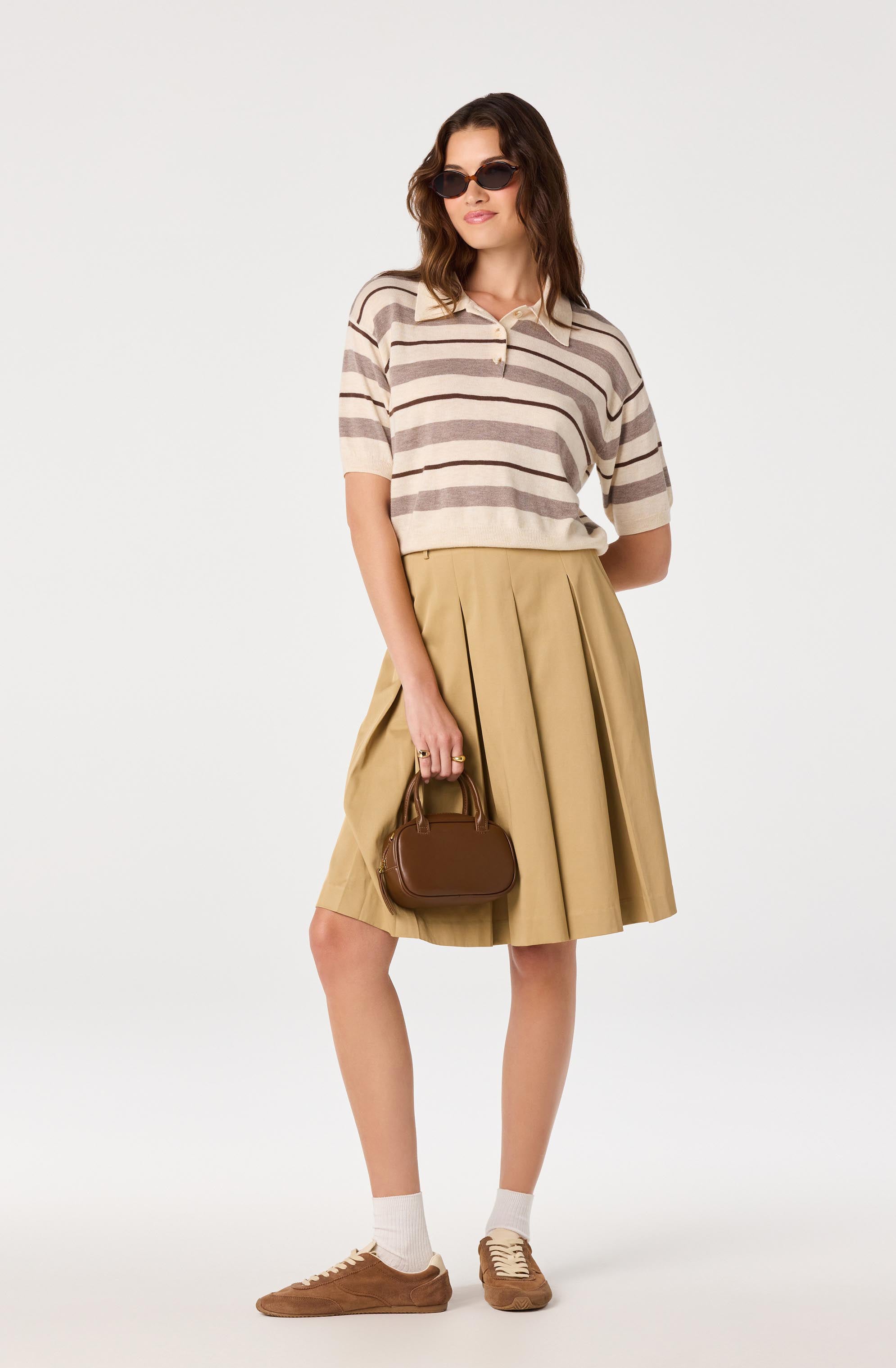 Alice Pleated Midi Skirt