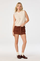 Becky Faux Suede Mini Skirt