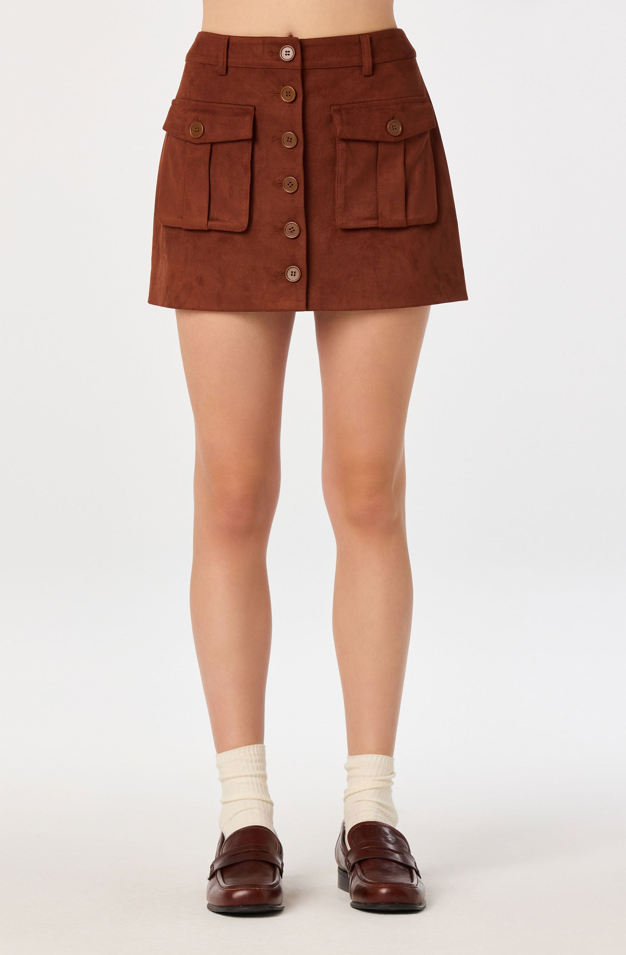 Becky Faux Suede Mini Skirt
