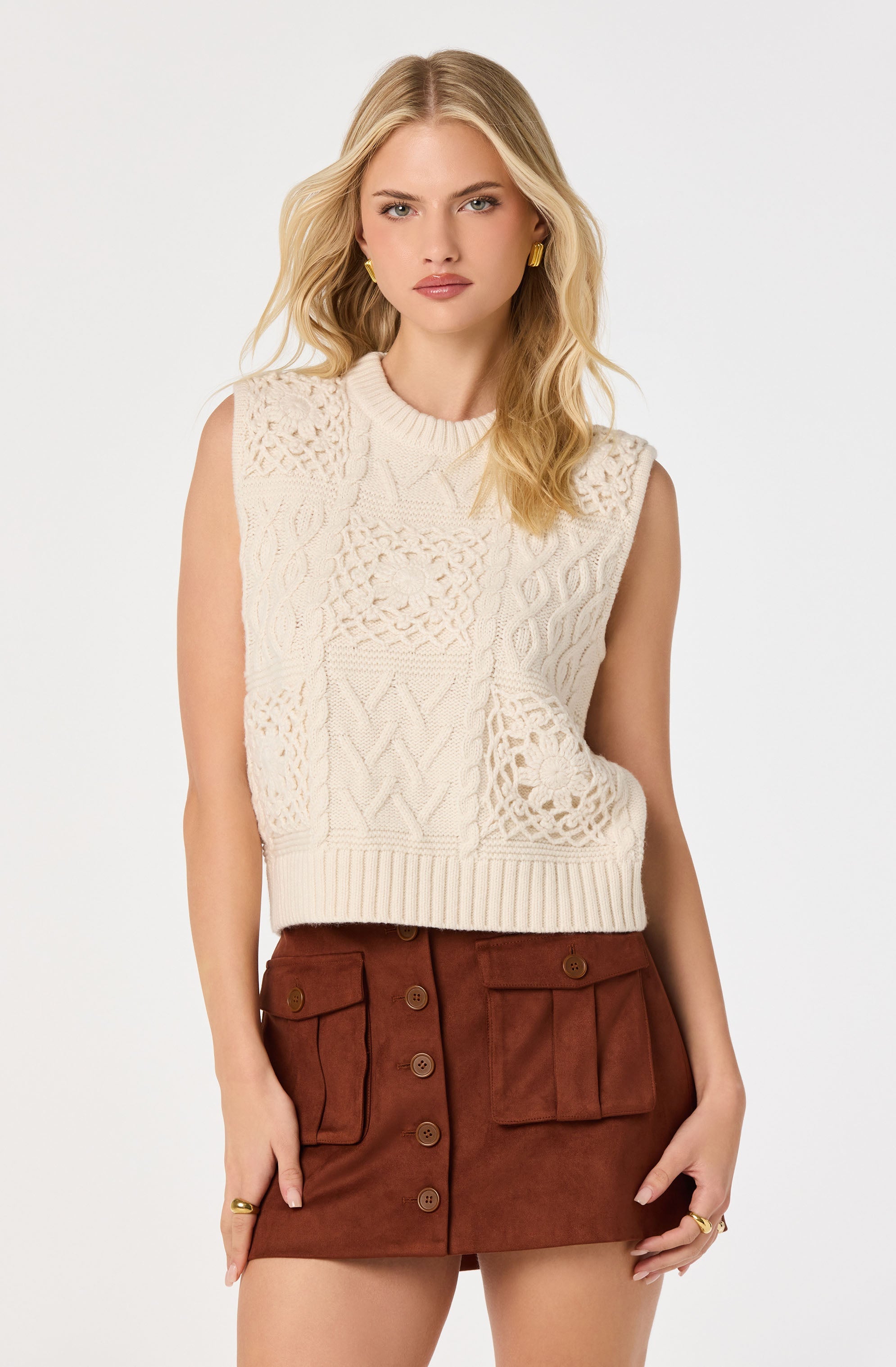 Becky Faux Suede Mini Skirt
