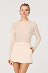 Eska Pliss茅 Long Sleeve Top