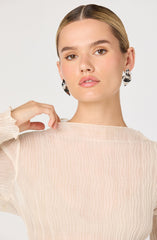 Eska Pliss茅 Long Sleeve Top