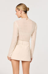 Eska Pliss茅 Long Sleeve Top
