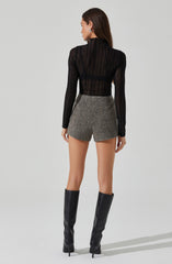 Colleen Lace Mock Neck Top