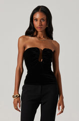 Arista Sweetheart Velvet Top