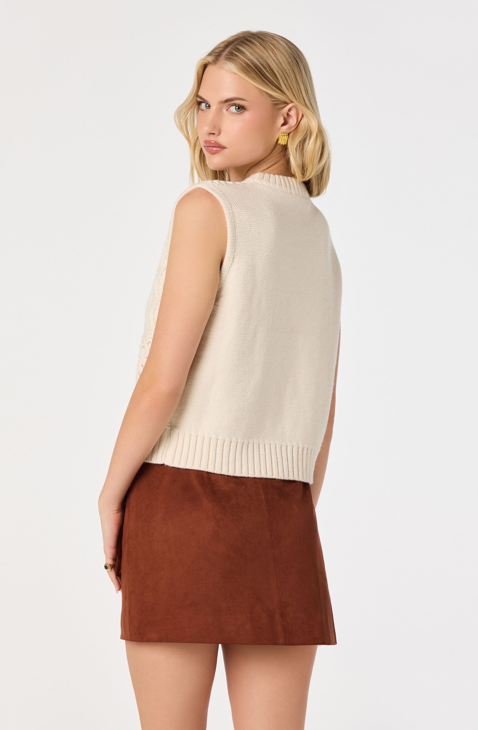 Edlyn Cable Knit Sweater Vest