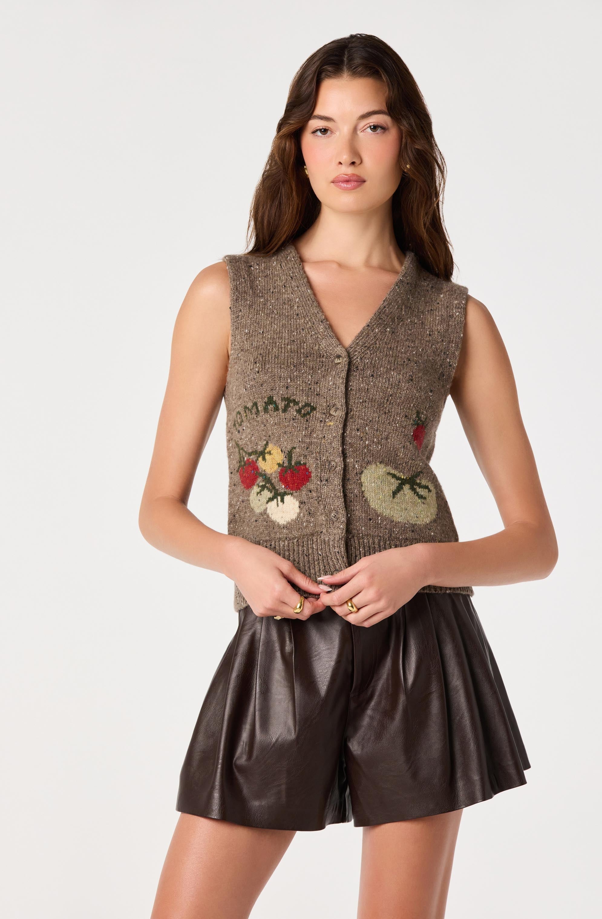 Eira Intarsia Sweater Vest