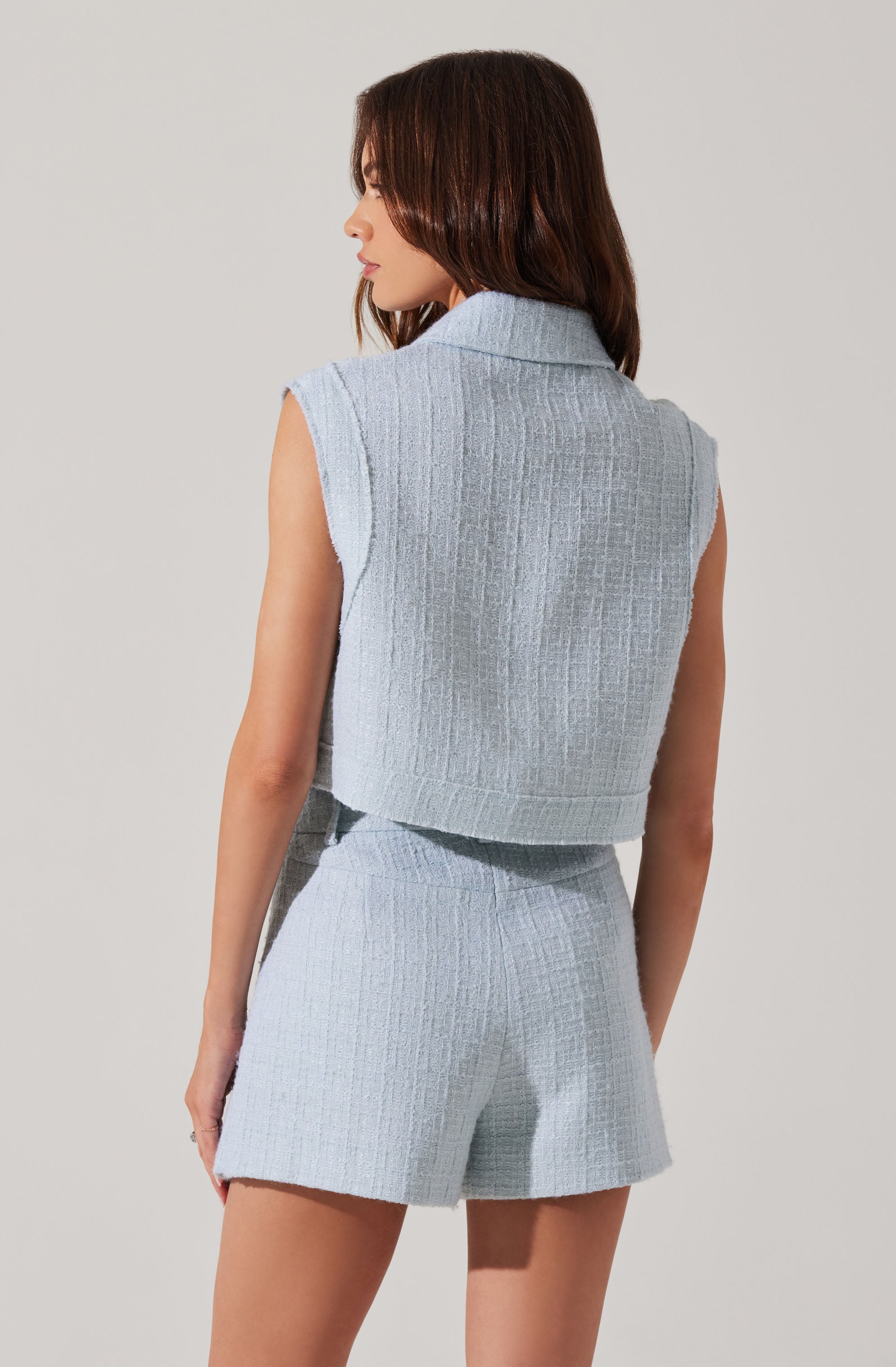 Jhene Tweed Sleeveless Top