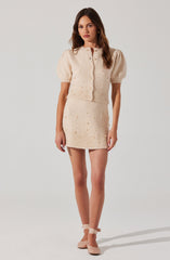 Joly Pearl Embellished Cardigan