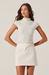 Ileane Mock Neck Sweater Top