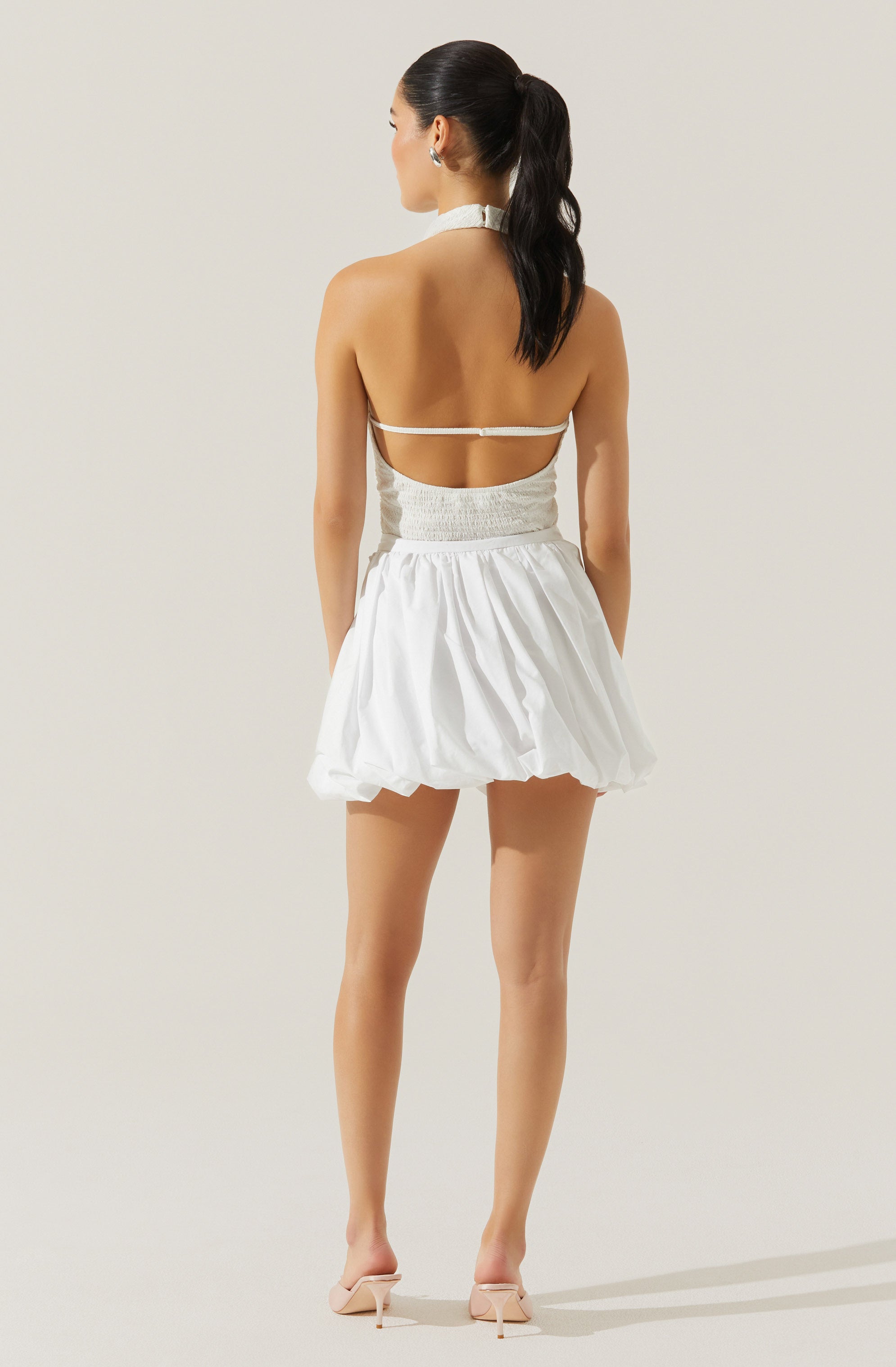 Gwyneth Textured Halter Neck Top