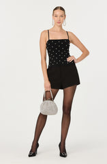 Adde Pearl Rhinestone Sweater Tank