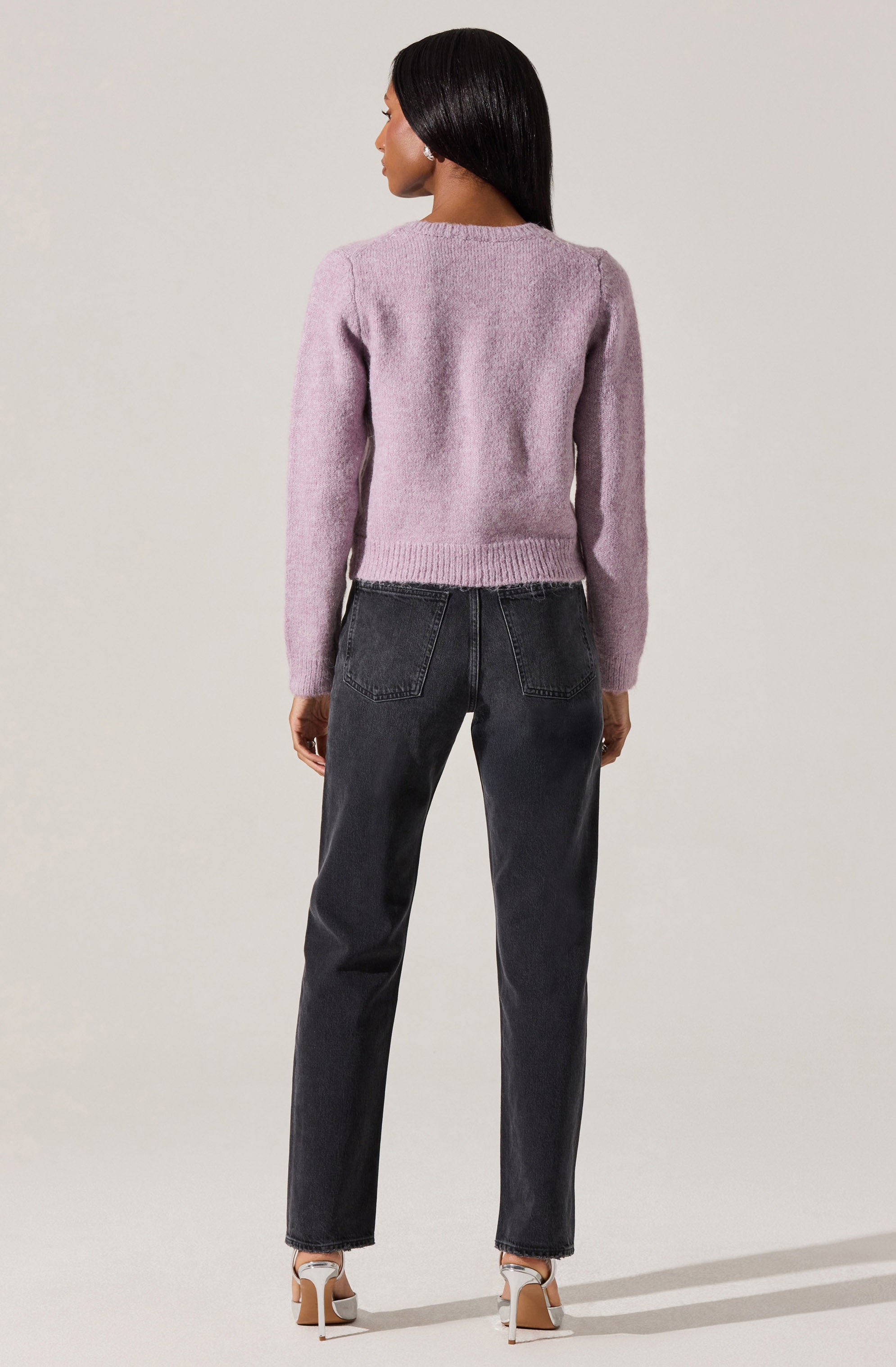 Dorothea Embellished Brushed Knit Cardigan