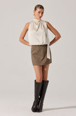 Joleisa Satin High Neck Top